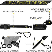 AC-DK Tow Hitch Set- 2" Trailer Hitch Receiver with Tow Hook and 1-7/8'' Hitch Ball 2'' Hitch Ball 2-5/16'' Hitch Ball 5/8'' Hitch Lock Pin with 3 Keys for Hithc Towing !