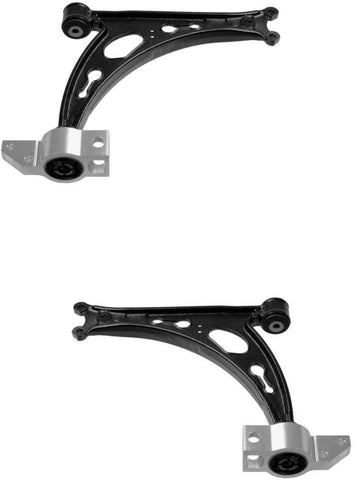 Pair Set of 2 Front Suspension Control Arms & Bushings Lemforder For A3 Eos R32