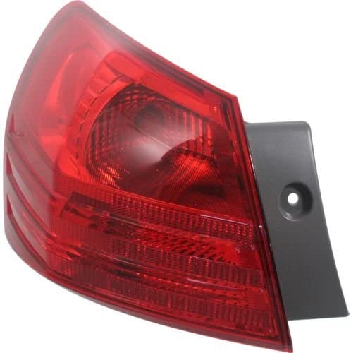 Make Auto Parts Manufacturing DOT/SAE Certified Driver/Left Side Red Lens With Bulb(s) Halogen Tail Light Assembly For Nissan Rogue 2008-2013 / Rogue Select 2014-2015 - NI2800183 (NI2800183)