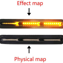 2X 60 LED Car DRL Light Bar Brake Flowing Turn Signal Stop Tail Strip Lamp Truck with Red+Yellow