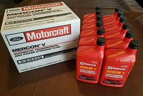 Motorcraft XT5QMC Mercon V Automatic Transmission Fluid - Case of 12 Quarts