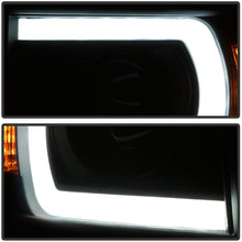 Carpart4u - LED Light Tube DRL Headlights for Chevy Silverado 1500 14-15 - Black/Smoked Lens