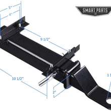 Smart Parts Universal Golf Cart Rear Trailer Hitch - Compatible with EZGO Club Car Yamaha & More
