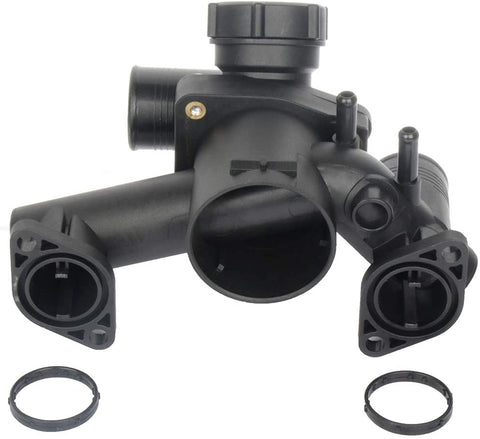LSAILON Water Outlet Housing Thermostat Kit 902-9033W4Z8548AD Compatible with 2003-2005 Ford Thunderbird,2003-2006 Lincoln LS