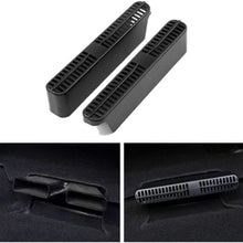 BYWWANG for Opel Mokka 2013-2018,2pc Car Under Seat Air Conditioner Air Outlet Duct Vent Protective Cover