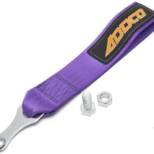 Addco Racing Universal Front and Rear Tow Strap Tow Hook JDM for Cars Trucks (Purple)