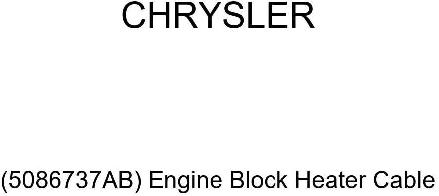 Genuine Chrysler (5086737AB) Engine Block Heater Cable