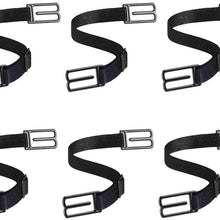 Mask Extender Holder Face Cover Clip for Behind Ears Nylon Black High Elastic Adjustable Length Relieving Ear Pressure Pain 6pcs (Standard Style)