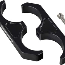 Supreme Suspensions - Black Universal Billet T6 Aluminum Coilover Reservoir Brackets