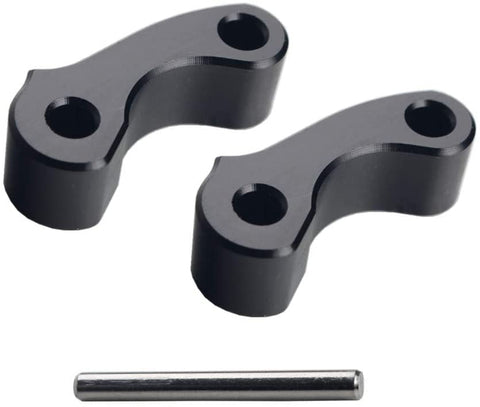 Dewhel Black 2x Aluminum Rear Window Latch Hinge Pivots For 95-04 Tacoma 00-06 Tundra Xtracab