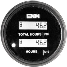 DC Hour Meter, LCD, Round, Resettable