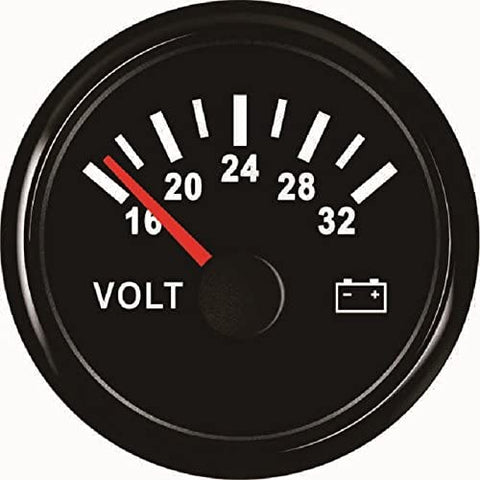 ELING Voltmeter Voltage Gauge 24V 16-32V 52mm(2