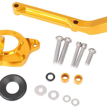 Mallofusa Motorcycle Stabilizer Steering Damper Bracket Mount Holder Kit Compatible for Kawasaki Z1000 2014 2015 2016 Blue