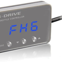 July King 6-Drive Electronic Throttle Controller for Seat and Skoda (old) Series, Super-thin Blue Light Display