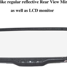 Vardsafe VS200C Third Brake Light Backup Camera & Clip-on Rear View Mirror Monitor for Nissan NV200 (2010-2018)