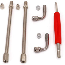 UTSAUTO Dually Valve Stem Extenders 5Pcs,6" Straight Metal Dual Wheel Valve Stem Extension Adapter for RV Tires, Truck, Motorhome, Coach, Pickup, Motorcycle, Bike, Trailer