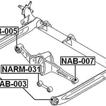 55136Bm400 - Arm Bushing (for Rear Arm) For Nissan - Febest
