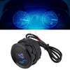 2 Inch 52mm Car Blue LED Digital Water Temperature Fahrenheit Gauge Kit with Temp Sensor Black