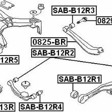 20250Ag080 - Arm Bushing (for Rear Track Control Rod) For Subaru - Febest