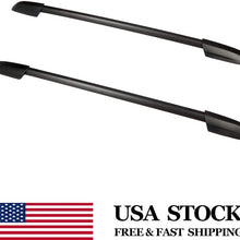 OCPTY Roof Rack Rails Carrier for Toyota Highlander 2008-2013 Rooftop Luggage Side Rails - Factory Style Black