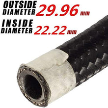 Universal Flexible 1 Meter /39.37 Inch Nylon Stainless Steel Braided AN16-16AN Oil Fuel Gas Line Hose Reinforced Strength and Durability 1.18 inch O.D. 0.87 Inch I.D. NBR+CPE Synthetic Rubber Inner
