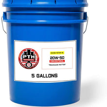 PTH Racing Oil Conventional 20W-50 Racing Motor Oil (5 Gallon Pail)