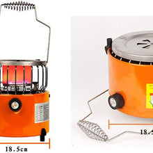 OCYE Portable Internal and Outdoor Heater, 2000 W Rapid Heating, Heating and Cooking 2 in 1, Suitable for Camping, Winter Fishing and Other Outdoor Activities