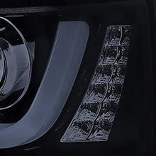 Spec-D Tuning 2LHP-SIV14G-TM Chevy Silverado 1500 Glossy Black Halo LED Signal DRL Projector Headlights