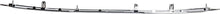 Front Bumper Molding Compatible with 2017-2018 Nissan Rogue Chrome (Hybrid 17-17)