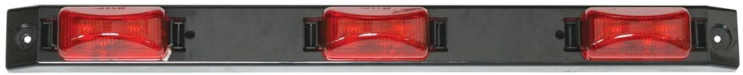 GG Grand General 87092 Black Plastic ID Bar w/ 3 Amber LED Marker Lights