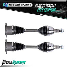 NYC Autoparts - Pair 2 Front CV Axle Half Shaft Assemblies for 1999-2006 Chevy Silverado 1500, GMC Sierra 1500, 2000-2006 Tahoe, Yukon