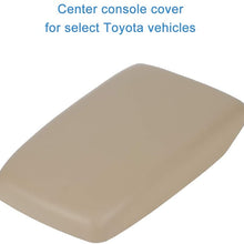 ECCPP Armrest Center Console Lid Cover W/Base for 2008-2014 for TOYOTA Highlander Armrest Cover Beige