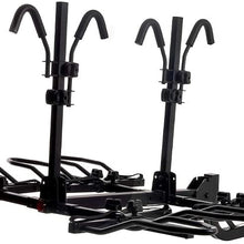KAC Overdrive Sports K4 2” Hitch Mounted Rack 4-Bike Platform Style Carrier for Standard, Fat Tire, and Electric Bicycles – 60 lbs/Bike Heavy Weight Capacity - Smart Tilting – RV Use Prohibited