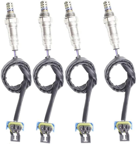 4x Oxygen O2 Sensor for 2010 2011 2012 2013 2014 Buick Lacrosse Cadillac SRX 3.0L 3.6L Upstream + Downstream