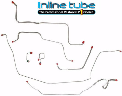 Compatible With 1971 CHEVY C10 GMC C15 2 WHEEL DRIVE POWER BRAKES BRAKE LINE SET KIT