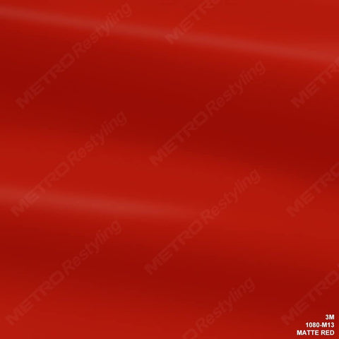 3M 1080 M13 MATTE RED 3in x 5in (SAMPLE SIZE) Car Wrap Vinyl Film