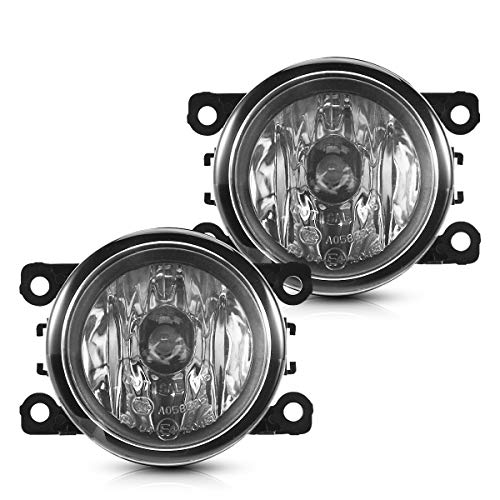 Torchbeam Fog Light Assembly for 33900STKA11 4F9Z15200AA with H11 12V 55W Halogen Bulbs for Accord/Xterra, Clear Lens