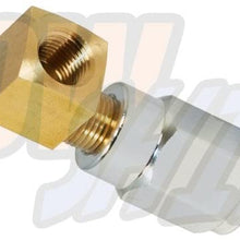 GlowShift -4 an Fuel Rail Fuel Pressure Sensor Thread Adapter for Chevy GM LS1 LS2 LS3 LS6 Engines - Includes 90 Degree Thread Adapter
