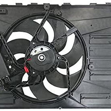 Rareelectrical NEW DUAL RADIATOR AND CONDENSER FAN COMPATIBLE WITH VOLVO S60 2012-17 S80 2011-16 VO3115113