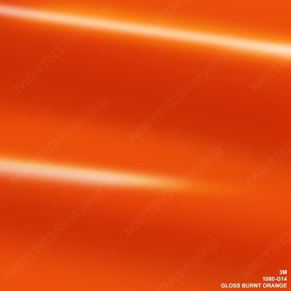 3M 2080 G14 Gloss Burnt Orange 5ft x 2ft (10 Sq/ft) Car Wrap Vinyl Film