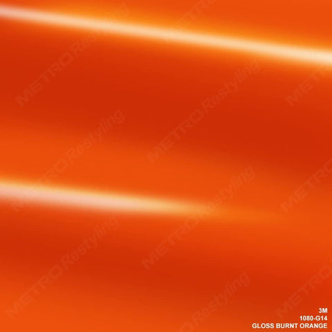 3M 2080 G14 Gloss Burnt Orange 5ft x 2ft (10 Sq/ft) Car Wrap Vinyl Film