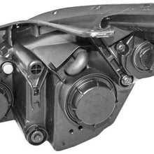 Headlight For 2011 2012 2013 2014 Hyundai Sonata with Bright Chrome Housing Replacement for Hyundai 92102-3Q000 - Driver/Left Side - Bulbs Included