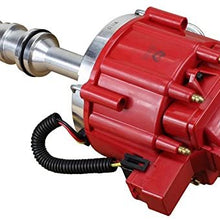 Dragon Fire High Performance Race Series Complete HEI Electronic Ignition Distributor Compatible Replacement For Ford FE 332 352 360 361 390 391 406 410 427 428 V8 With 1/4" Oil Pump Drive Gear Oem F