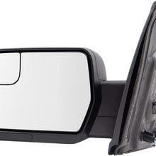 Brock Drivers Power Side View Mirror Replacement for 09-14 Ford F150 Pickup Truck Left Textured w/Spotter Glass replaces BL3Z 17683 BA BL3Z17683BA