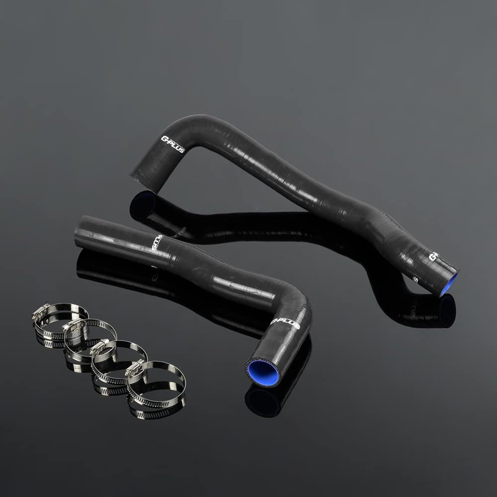 Fit For 1996-2000 TOYOTA Mark II Chaser Cresta JZX100 1JZ-GTE 1JZGTE Radiator Silicone Coolant Hose Clamps Kit Black 2pcs