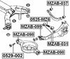 Gj6A28450 - Arm Bushing (for Rear Arm) For Mazda - Febest