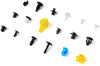 ROADFAR 418 Pcs Car Fasteners Retainter Clips Push Type Fender Rivet Clips fit for GM Ford Toyota Honda