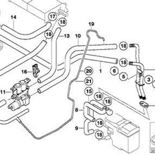 BMW Genuine Heater Hose - Water Valve to Heater Core for 525i 528i 530i 540i 540iP M5 E39