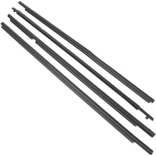 Newsmarts 4pcs Weatherstrip Window Seal Car Window Moulding Trim Seal Belt Compatible with 2009-2012 Toyota Corolla (Black)