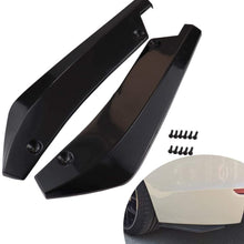 Rear Bumper Diffuser Universal Car Side Fender Skirt Lip Splitter Canard Protector 1 Pair Carbon Fiber/Black (Black)